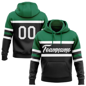 เสื้อฮู้ดดี้ผู้ชายแฟชั่นสปอร์ตสีขาวดำ-ส้มไล่เฉด ดีไซน์ใหม่ ตัดเย็บตามสั่ง ขายส่งโดยตรงจากโรงงาน - Product Image 1