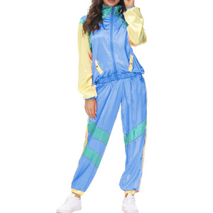 Silk leisure tracksuit pants 100% silk ankle-length Side pocket windbreaker Custom baggy windbreaker <b>Polyester</b> Spring Sportwear - Product Image 1