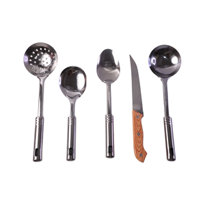 Ensemble de cuillères de cuisine en acier inoxydable couleur argent de qualité supérieure, très vendu, passe au lave-vaisselle, ustensiles de cuisine - Product Image 6