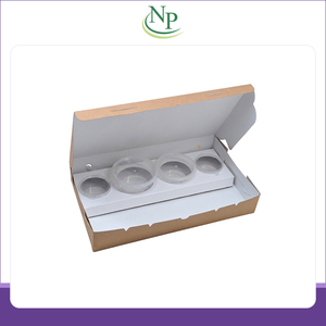 กล่องโดซาทรงสี่เหลี่ยมผืนผ้า ขนาด 12x7x2 ซม. ผลิตจากกระดาษสีขาว/คราฟท์ เกรดสำหรับอาหาร พร้อมช่องใส่ของ ราคาประหยัด ขายดี เป็นมิตรต่อสิ่งแวดล้อม - Product Image 3