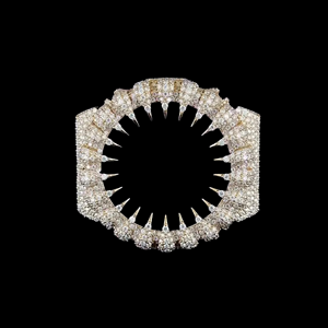 Lunette de montre de luxe à diamants cloutés, personnalisée, entièrement sertie de diamants, cadre de remplacement, accessoire de joaillerie haut de gamme, édition design pour mise à niveau de montre - Product Image 1