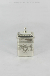 Boîte de service pour fruits secs en métal de luxe haut de gamme avec couvercle élégant pour cadeaux d'entreprise et paniers festifs - Product Image 1