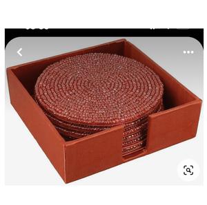 Posavasos Bordado con Cuentas al por Mayor, Estilo Bohemio, 5mm, Decoración para Mesa del Hogar, Uso en Fiestas, Excelente Calidad, Diseño Personalizado - Product Image 5