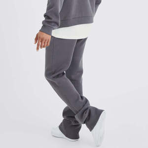 Customizable <b>Men's</b> Winter Solid Casual Hooded Fleece Tracksuit Long Sleeve Jogging Pants Side Pockets Breathable 100% Cotton - Product Image 5