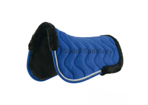 Almohadilla de Montar a Caballo Acolchada con Diseño de Ondas y Logotipo Personalizado, Forro de Piel Sintética Suave, Almohadilla de Silla de Montar Ecuestre con Absorción de Impactos - Product Image 3
