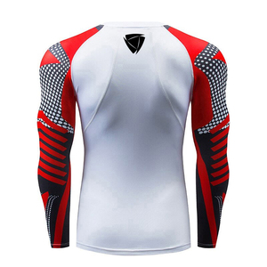 Long Sleeve Fully custom rash guard manufacturer private label <b>compression</b> <b>shirt</b> supplier Spandex polyester - Product Image 2