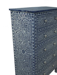 ILAHI's Bone Inlay <b>Drawer</b> Modern Design Agate Detailing <b>Storage</b> Portable Home Furniture - Product Image 4