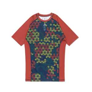 เสื้อรัดกล้ามเนื้อแขนสั้นสำหรับนักกีฬา MMA BJJ ยี่ห้อ WINNER WEARS ผลิตจากโพลีเอสเตอร์/สแปนเด็กซ์ ระบายอากาศได้ดี น้ำหนัก 240 กรัม พิมพ์ลายด้วยเทคนิค Heat-Transfer แห้งเร็ว กระชับกล้ามเนื้อ - Product Image 4