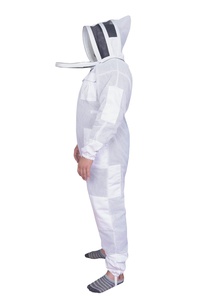 3 Layer Ventilated Mesh Polyester Beekeeping <b>Suit</b> Full Body Protective with Unisex Size Breathable Quick Dry Outdoor Working - Product Image 5