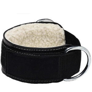 New Arrival Custom Made Leather <b>Ankle</b> Strap High Quality Cowhide Durable Cable Attachment Comfortable Leather <b>Ankle</b> Strap - Product Image 3