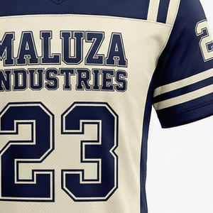 Ensemble d'uniformes de football américain à panneaux hybrides, sublimé, extensible dans les 4 sens, avec maillot de football renforcé pour les tackles et pantalon rembourré - Product Image 2