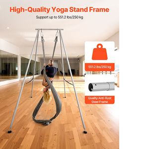 Supporto per Yoga da 9,6 piedi con Struttura Triangolare, Carico Massimo 250 kg, Supporto per Swing Aereo, Stand per Seta, Accessori per Yoga - Product Image 2