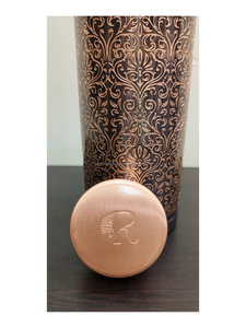 Bouteille d'eau classique en cuivre faite à la main avec conception anti-fuite pour le yoga, la gym et les activités de plein air - Product Image 3