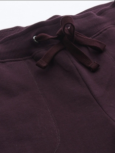 Women's Burgundy Sweatpants Elastic Waist Drawstring Pockets Casual Joggers Autumn Wear - Product Image 5