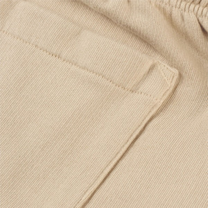 Pantalones cortos deportivos de forro polar para hombre, corte relajado, tela de forro polar suave y transpirable, cintura elástica con cordón, bolsillo, atuendo informal para el gimnasio - Product Image 3