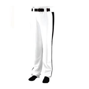 Uniforme de baseball unisexe personnalisé, couleur marine et blanc, manches courtes, col en V, boutons sur le devant, jersey respirant, séchage rapide, pantalon blanc - Product Image 4