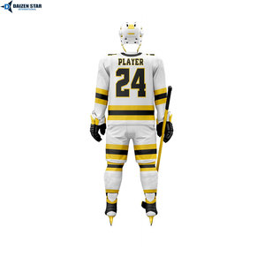 Uniforme de Hockey sobre Hielo OEM, Jersey y Pantalones con Logotipo Personalizado, Uniforme de Equipo Impreso, Transpirable, 100% Poliéster, para Hombre - Product Image 3