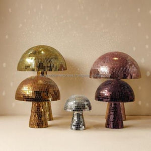 Disco Party Ball Mosaico Arte decorativo Artesanía Esfera Adorno Azulejos de vidrio Diseño Patrón Espejo enmarcado - Product Image 2
