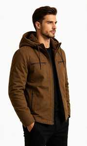 Unisex Heavyweight 280g Knitted <b>Sherpa</b> Lined Zip <b>Hoodie</b> Digital Printing Waterproof Fleece Sweatshirt Winter Outdoor - Product Image 3