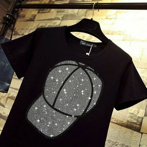 เสื้อยืดผู้ชายสั่งทำพิเศษ ประดับคริสตัลคุณภาพสูง ดีไซน์ตามสั่ง เสื้อยืดวิบวับ ขายส่ง - Product Image 6