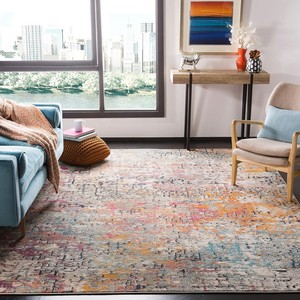 Tapis rectangulaire artisanal en jute à motifs floraux, style bohème, pour salon, nettoyage facile, fibre naturelle, décoration - Product Image 4