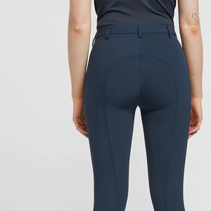 Leggings de equitación negros de asiento completo para mujer, ropa ecuestre, jodhpurs ajustados, pantalones de montar a la venta - Product Image 4