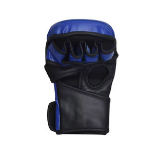 Matte Black MMA Gloves for Boxing Training Gloves OEM MMA Sparring Gloves Fingerless Workout Gym Gloves - Product Image 3