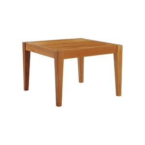 Modern <b>Wood</b> Lira Side <b>Table</b> Minimalist Design Living Room Furniture <b>Solid</b> Teak <b>Wood</b> <b>Top</b> and Frame - Product Image 4