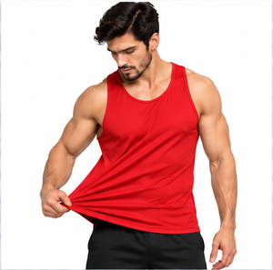 High Quality <b>Mens</b> Tank Top Fitness Bodybuilding Sleeveless <b>Stringer</b> Gym <b>Vest</b> Quick Dry Breathable Sportswear Custom Logo OEM ODM - Product Image 1