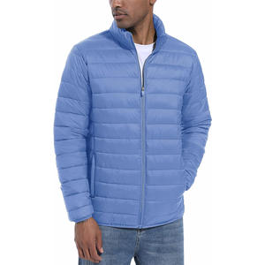 Veste d'hiver matelassée longue pour homme avec logo personnalisé sur le devant, capuche, séchage rapide, coupe-vent et respirante, doublure chaude - Product Image 6