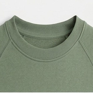 Sweat-shirt de haute qualité en gros, logo brodé personnalisé, manches raglan, pull à col rond, t-shirt pour homme - Product Image 2