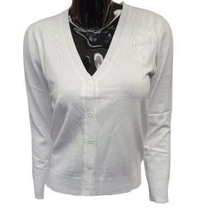 Cardigan Classique Jack and Jill en Tricot avec Logo Brodé Personnalisé, Manches Côtelées et Boutons sur le Devant pour un Style Élégant au Quotidien - Product Image 1