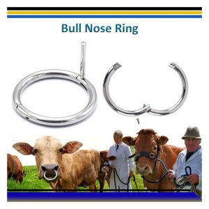 Anillo Nasal para Ganado Bovino, de Acero Inoxidable, Resistente, para Manejo de Animales de Granja, Equipo Veterinario para Ganadería - Product Image 6