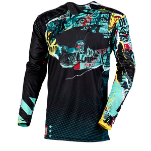 Custom Sublimation Graphic Sports Jersey Long Sleeve Breathable Quick Dry Motocross MTB Cycling Shirt for Men Activewear - Product Image 5