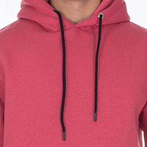 Sweat à capuche pour homme en molleton bouclette 100% coton épais, coupe oversize, épaules tombantes, teint uni, personnalisable, pour l'hiver - Product Image 2