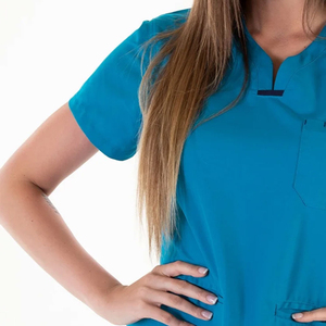 Tenues d'hôpital, blouses médicales, uniformes d'infirmière à manches longues, en rayonne, couleurs personnalisables, tissu en toile unisexe pour le secteur de la santé - Product Image 2