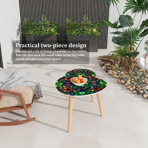 Table basse moderne élégante en bois naturel massif, style bois de manguier pour salon, meubles en bois à prix de gros - Product Image 6