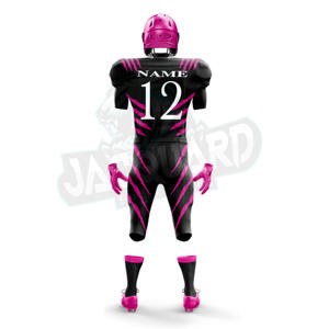 Uniforme de fútbol americano de alta calidad con etiqueta personalizada a precio de mayorista, 100% poliéster, hecho en Pakistán - Product Image 6