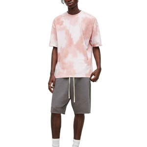 Nueva Camiseta holgada personalizada 100% de algodón para hombre, camisetas de secado rápido con tinte de corbata para hombre a la venta a bajo precio - Product Image 3