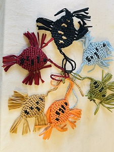 Set de Accesorios de Ganchillo para Bolsos, Diseño de Rafia, Amigurumi Marino, Colores Variados, Forma de Almohada, Impermeable, Plegable, de Algodón, Navideño - Product Image 2