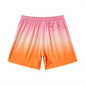 <b>Men's</b> Gradient Color Quick Dry <b>Shorts</b> With Pockets Elastic Waist Casual Sport Wear - Product Image 1