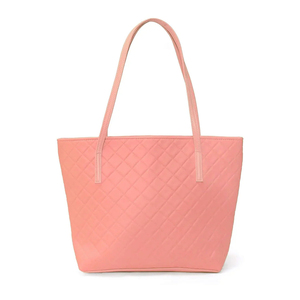 Bolso Tote Acolchado para Mujer con Patrón de Rejilla de Diamantes, Gran Capacidad, Bolso de Hombro Casual para Uso Diario, Bolso de Moda con Correa Superior - Product Image 2