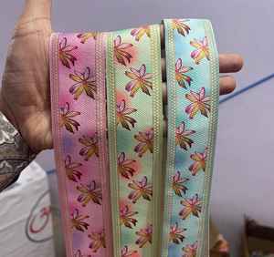 Encaje de impresión digital de calidad de exportación con estampado nítido para decoración de prendas. - Product Image 3