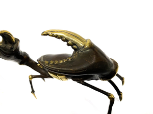 Figura Decorativa de Cangrejo de Latón de Lujo, Color Negro y Dorado, Decoración Costera, Escultura de Animal Náutico para Hogar, Oficina, Estante o Mesa - Product Image 6