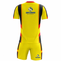 Uniforme de football unisexe en gros pour la personnalisation, haute qualité, respirant, grande taille, manches courtes