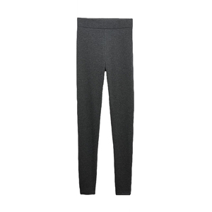 Leggings térmicos personalizados para niña, color gris, cintura media, súper elásticos, compresivos y delgados. - Product Image 1