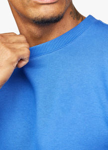 Pull-over en molleton de coton épais uni pour homme, col rond, coupe oversize, personnalisable, vente en gros - Product Image 4