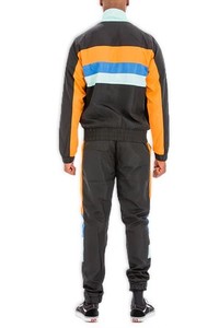Custom Hooded Reflective Polyester/Nylon <b>Windbreaker</b> Tracksuit Set Women's <b>Black</b> Sportswear Lightweight Running Fitness - Product Image 2