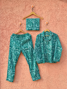 Hermoso Conjunto de Pijama de Verano para Mujer, Ecológico, 100% Algodón, con Estampado Elegante, Camisa Clásica, Cómodo - Product Image 2