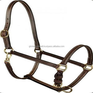Caballo ecuestre hecho a mano de cuero genuino, productos de cuero, caballo halter en todos los tamaños personalizados con hebilla de latón fuerte - Product Image 6